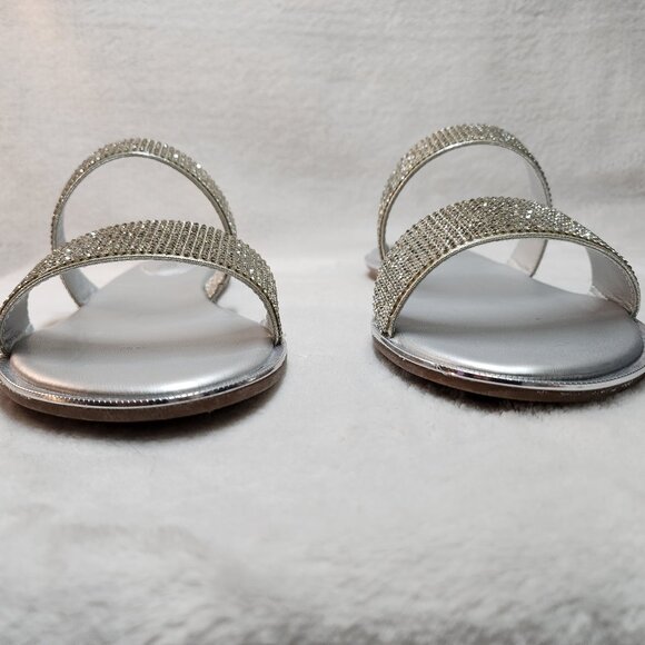 *New Low Price!* Kate & Mel Silver Slides - Picture 7 of 16